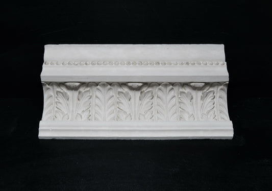 Enriched Arts & Crafts 3 Acanthus Leaf/Bead Cornice
