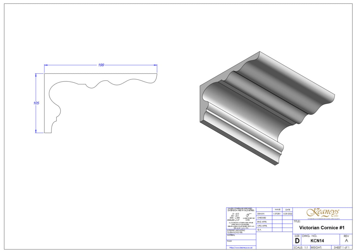 Sample of Victorian Cornice #1